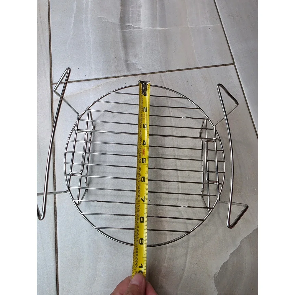 Ninja Stainless Steel Wire Steaming Rack‎ Collapsible Handles 8 Inch F2
